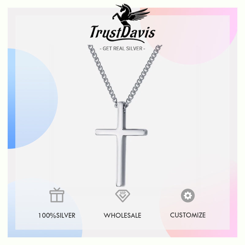 Cross Pendant Short 40cm Necklac DS219