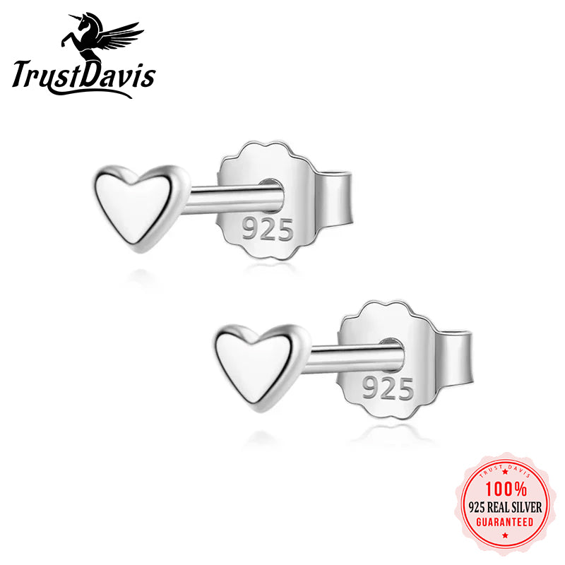 Sweet Mini Romantic Heart Stud Earrings DA2316