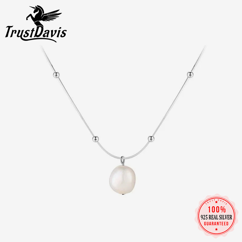 Fashion Sweet Pearl Beads Chain Necklace DS4058