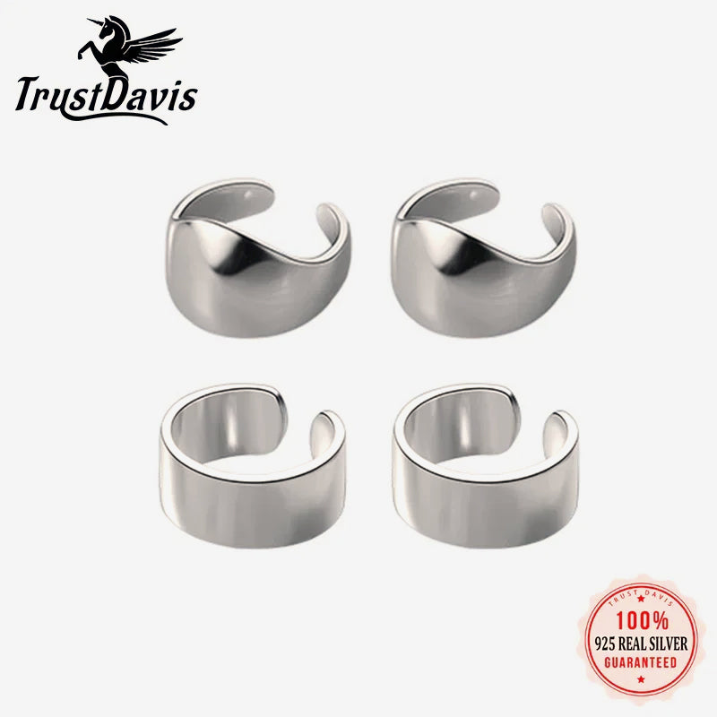 Layers Smooth Surface Ear Cuff Clip on Earrings DA250